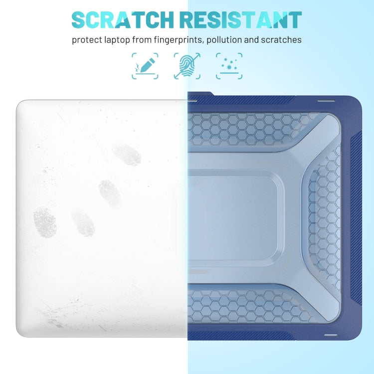 Étui de protection pour ordinateur portable en nid d'abeille PC + TPU, pour MacBook Pro 13,3 pouces A2338 / A2289 / A2251 (2020), pour MacBook Pro 16 pouces A2141
