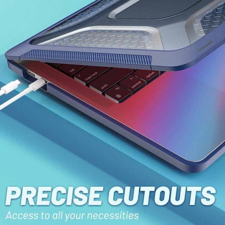 Étui de protection pour ordinateur portable en nid d'abeille PC + TPU, pour MacBook Pro 13,3 pouces A2338 / A2289 / A2251 (2020), pour MacBook Pro 16 pouces A2141