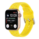 Bracelet de montre en silicone ajouré pour Apple Watch Series, 7 41mm / 6&SE&5&4 40mm / 3&2&1 38mm, 7 45mm / 6&SE&5&4 44mm / 3&2&1 42mm