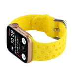 Bracelet de montre en silicone ajouré pour Apple Watch Series, 7 41mm / 6&SE&5&4 40mm / 3&2&1 38mm, 7 45mm / 6&SE&5&4 44mm / 3&2&1 42mm