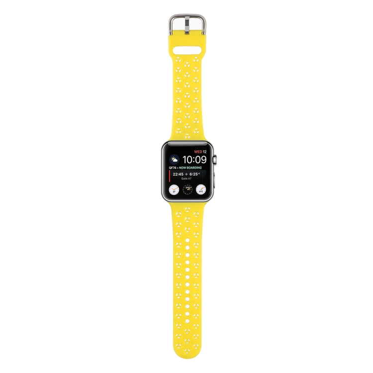 Bracelet de montre en silicone ajouré pour Apple Watch Series, 7 41mm / 6&SE&5&4 40mm / 3&2&1 38mm, 7 45mm / 6&SE&5&4 44mm / 3&2&1 42mm