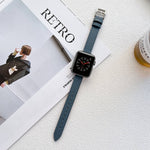 Bracelet de montre en cuir pour Apple Watch Series, 7 41mm / 6&SE&5&4 40mm / 3&2&1 38mm, 7 45mm / 6&SE&5&4 44mm / 3&2&1 42mm