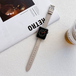 Bracelet de montre en cuir pour Apple Watch Series, 7 41mm / 6&SE&5&4 40mm / 3&2&1 38mm, 7 45mm / 6&SE&5&4 44mm / 3&2&1 42mm