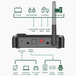 Adaptateur audio Bluetooth 5.0 fibre optique 3 en 1 C41 Récepteur émetteur avec écran LCD, C41