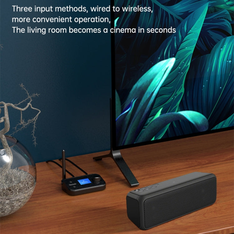 Adaptateur audio Bluetooth 5.0 fibre optique 3 en 1 C41 Récepteur émetteur avec écran LCD, C41