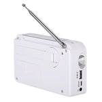 Radio AM/FM solaire bi-bande RD-638T avec lampe torche et fonction dynamo