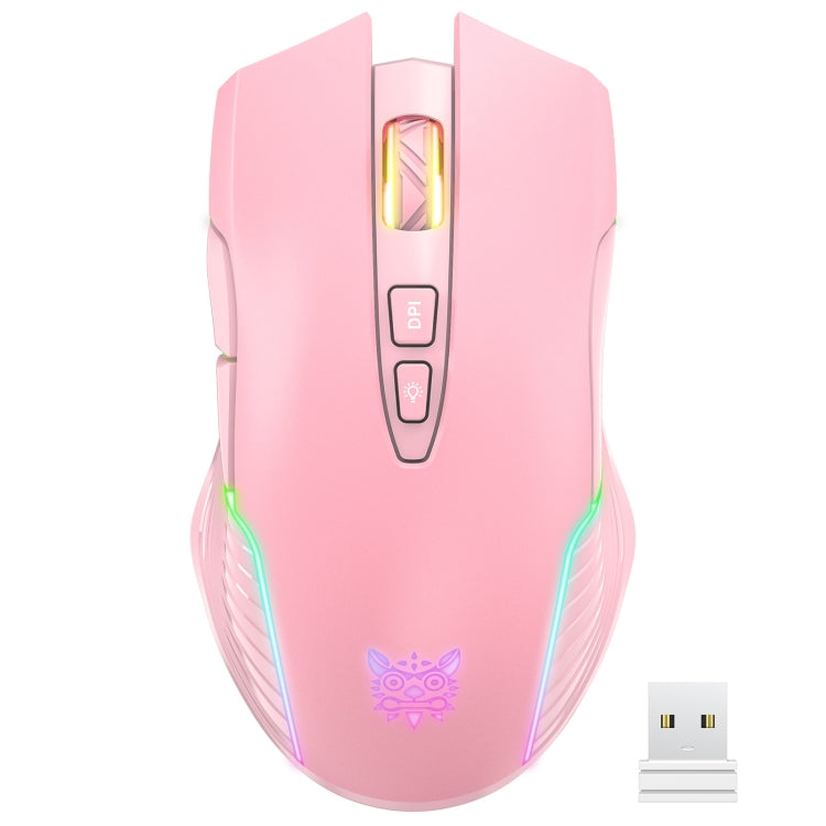 Souris sans fil ONIKUMA CW905 2.4G avec éclairage RGB, souris sans fil CW905 (noir), CW905 (rose), CW905 (gris blanc)