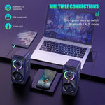 ONIKUMA L6 Audio Ordinateur avec Éclairage RGB et Fonction Bluetooth, L6