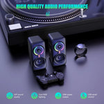 ONIKUMA L6 Audio Ordinateur avec Éclairage RGB et Fonction Bluetooth, L6