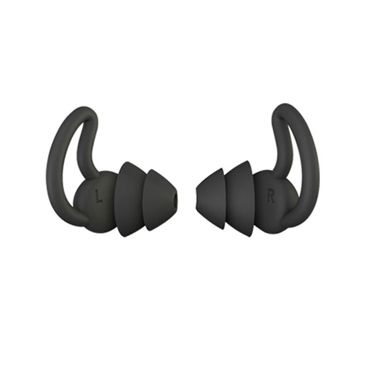 iMeBoBo A1 Bouchons d'oreille en silicone nano anti-bruit pour le sommeil version aileron de requin, deux couches, trois couches