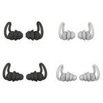 iMeBoBo A1 Bouchons d'oreille en silicone nano anti-bruit pour le sommeil version aileron de requin, deux couches, trois couches