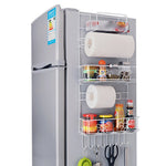 Étagère de rangement multi-niveaux pour réfrigérateur, support latéral, organiseur de cuisine multifonctionnel, organisateur de maison, étagère multifonctionnelle, étagère tournesol