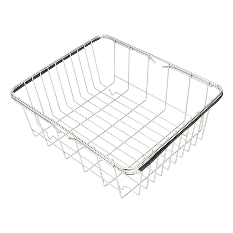 Égouttoir à vaisselle d'évier de cuisine Panier de vidange Panier à laver les légumes et les fruits Support de séchage en acier inoxydable réglable, style filet arqué, style fond plat, style ordinaire