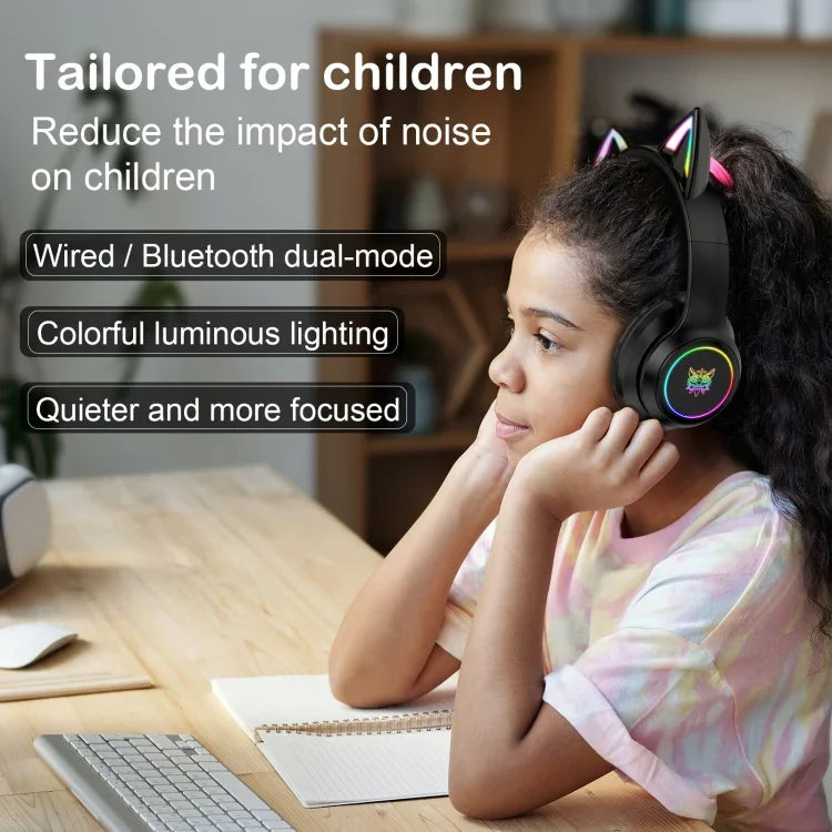 Casque sans fil Bluetooth ONIKUMA B90 avec éclairage RGB, B90