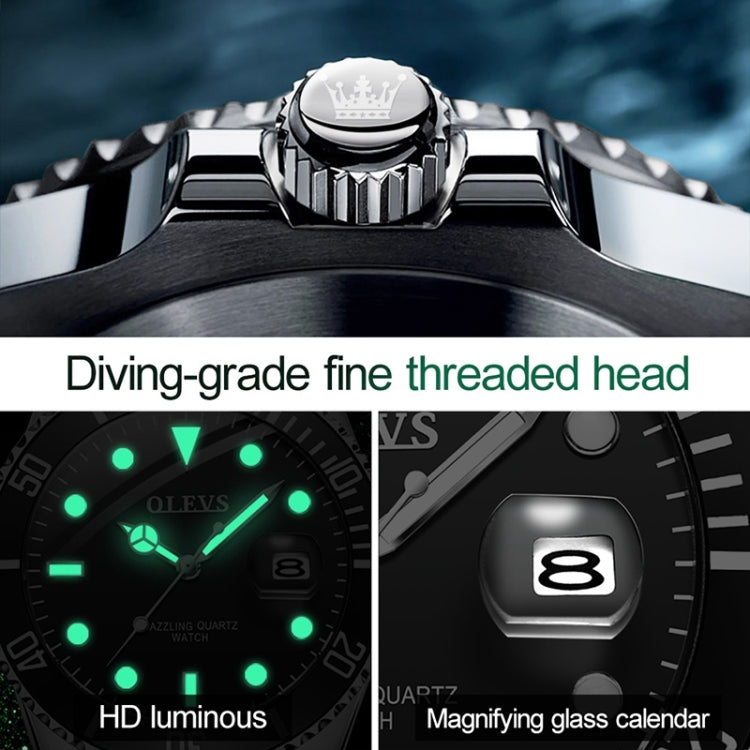 Montre étanche à quartz lumineuse pour homme OLEVS 5885, modèles EDA00268001A à EDA00268001E