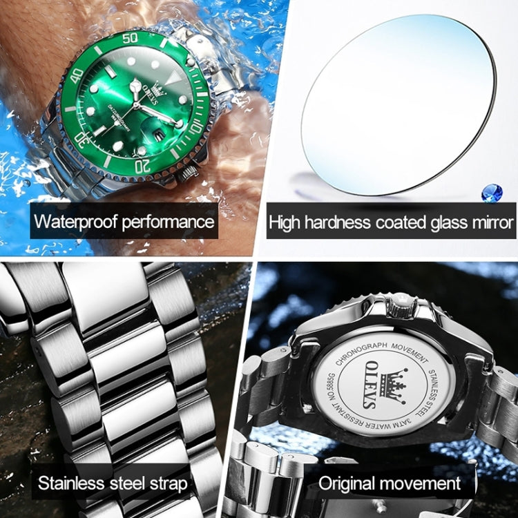 Montre étanche à quartz lumineuse pour homme OLEVS 5885, modèles EDA00268001A à EDA00268001E