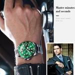 Montre étanche à quartz lumineuse pour homme OLEVS 5885, modèles EDA00268001A à EDA00268001E