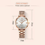 JIN SHI DUN 6533 Women Fashion Waterproof Ultra-thin Quartz Watch