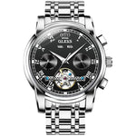 Montre mécanique automatique étanche à grand volant multifonction pour homme OLEVS 6607