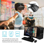 Câble de liaison VR coudé simple USB 3.2 Gen1 Type-C vers USB 3.2 Gen1 Type-C pour Oculus Quest 1 / 2, 3 m coude simple