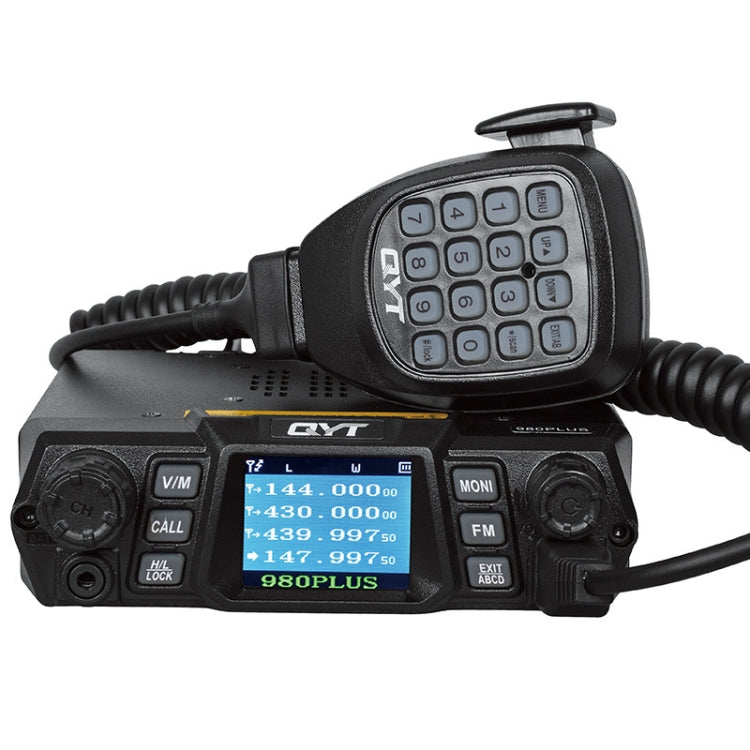 Station radio mobile double bande QYT KT-980 Plus 75W(VHF) / 55W(UHF) pour véhicule, KT-980 Plus