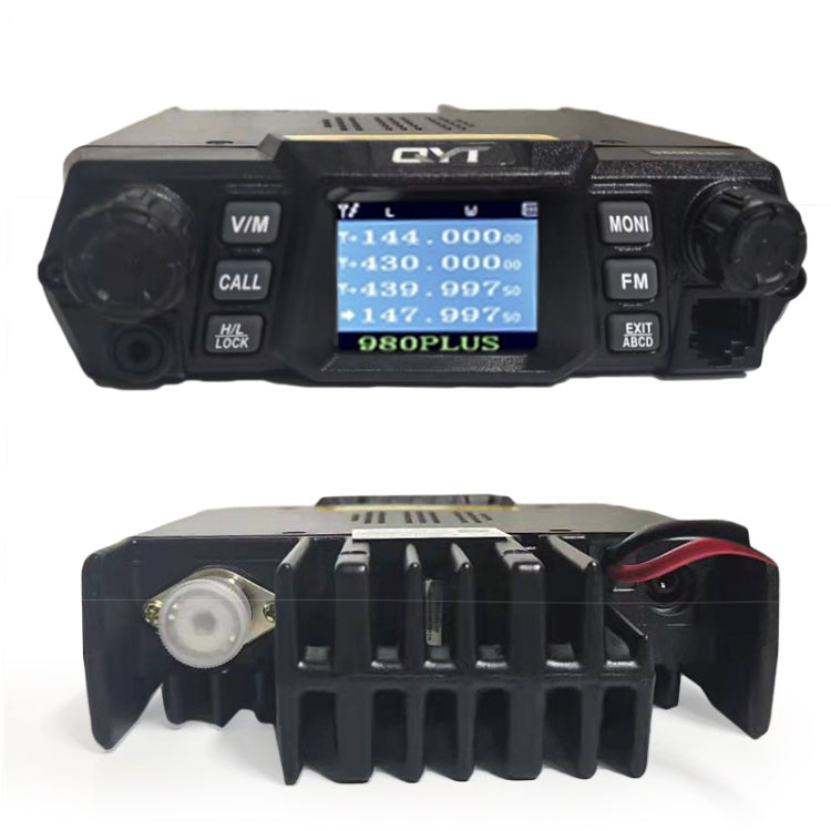 Station radio mobile double bande QYT KT-980 Plus 75W(VHF) / 55W(UHF) pour véhicule, KT-980 Plus