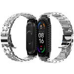 Stainless Steel Watchband, For Huawei Band 6 / Honor Band 6, For Xiaomi Mi Band 6 / 5, For Xiaomi Mi Band 4 / 3