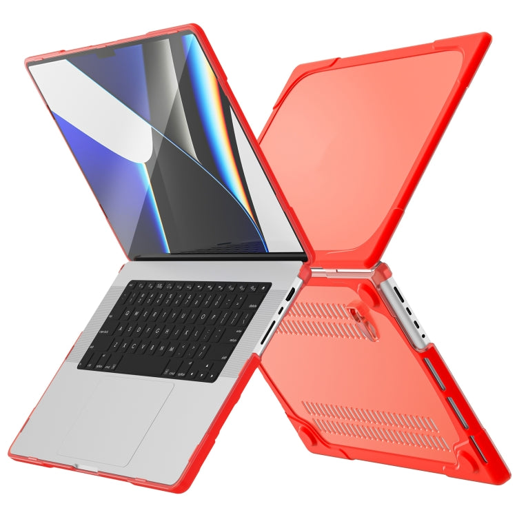 Étui de protection pour ordinateur portable en TPU + PC bicolore anti-chute, pour MacBook Pro 16,2 pouces A2485 2021