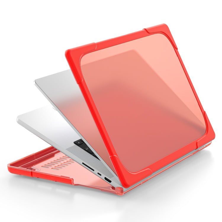 Étui de protection pour ordinateur portable en TPU + PC bicolore anti-chute, pour MacBook Pro 16,2 pouces A2485 2021