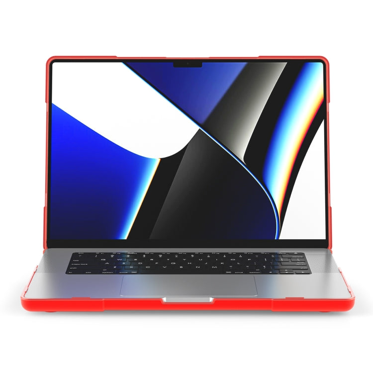 Étui de protection pour ordinateur portable en TPU + PC bicolore anti-chute, pour MacBook Pro 16,2 pouces A2485 2021