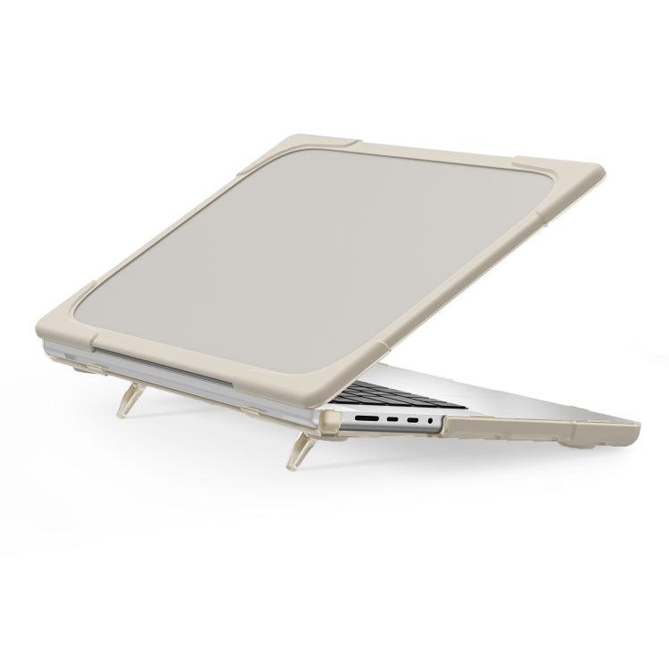 Étui de protection pour ordinateur portable en TPU + PC bicolore anti-chute, pour MacBook Pro 16,2 pouces A2485 2021