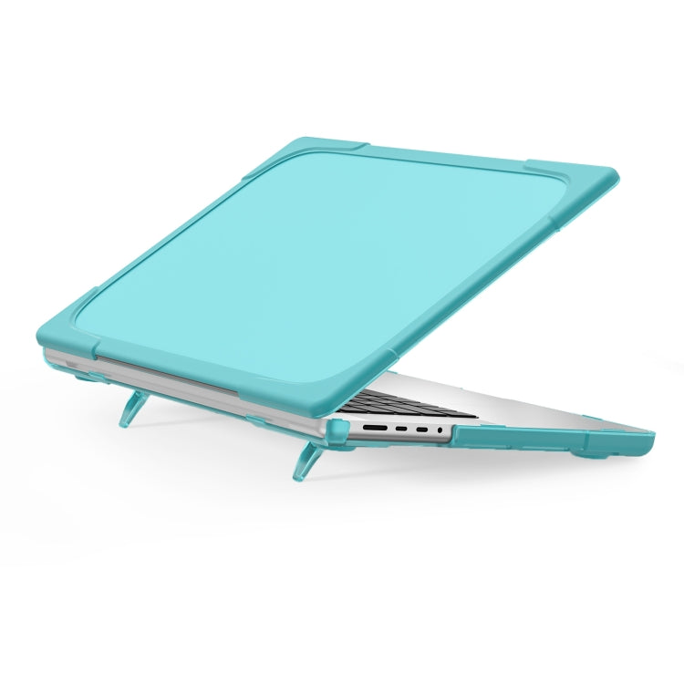 Étui de protection pour ordinateur portable en TPU + PC bicolore anti-chute, pour MacBook Pro 16,2 pouces A2485 2021