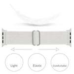 Bracelet de montre en nylon polyester pour Apple Watch Series, 7 41 mm / 6&SE&5&4 40 mm / 3&2&1 38 mm, 7 45 mm / 6&SE&5&4 44 mm / 3&2&1 42 mm