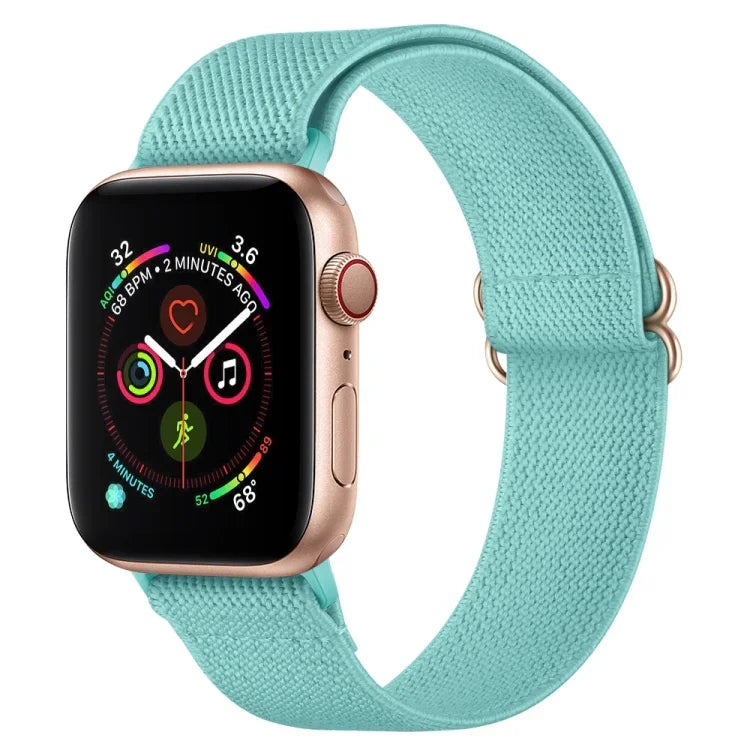 Bracelet de montre en nylon polyester pour Apple Watch Series, 7 41 mm / 6&SE&5&4 40 mm / 3&2&1 38 mm, 7 45 mm / 6&SE&5&4 44 mm / 3&2&1 42 mm