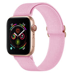 Bracelet de montre en nylon polyester pour Apple Watch Series, 7 41 mm / 6&SE&5&4 40 mm / 3&2&1 38 mm, 7 45 mm / 6&SE&5&4 44 mm / 3&2&1 42 mm