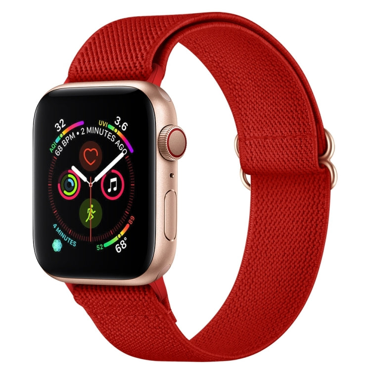 Bracelet de montre en nylon polyester pour Apple Watch Series, 7 41 mm / 6&SE&5&4 40 mm / 3&2&1 38 mm, 7 45 mm / 6&SE&5&4 44 mm / 3&2&1 42 mm