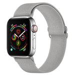 Bracelet de montre en nylon polyester pour Apple Watch Series, 7 41 mm / 6&SE&5&4 40 mm / 3&2&1 38 mm, 7 45 mm / 6&SE&5&4 44 mm / 3&2&1 42 mm