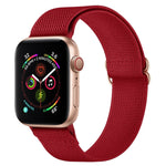 Bracelet de montre en nylon polyester pour Apple Watch Series, 7 41 mm / 6&SE&5&4 40 mm / 3&2&1 38 mm, 7 45 mm / 6&SE&5&4 44 mm / 3&2&1 42 mm