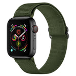 Bracelet de montre en nylon polyester pour Apple Watch Series, 7 41 mm / 6&SE&5&4 40 mm / 3&2&1 38 mm, 7 45 mm / 6&SE&5&4 44 mm / 3&2&1 42 mm