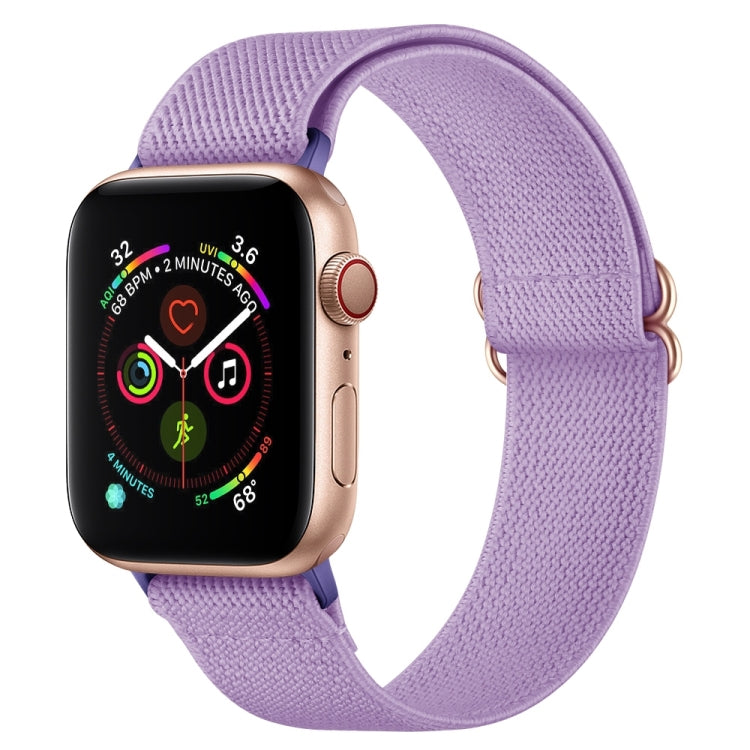 Bracelet de montre en nylon polyester pour Apple Watch Series, 7 41 mm / 6&SE&5&4 40 mm / 3&2&1 38 mm, 7 45 mm / 6&SE&5&4 44 mm / 3&2&1 42 mm