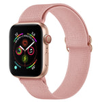 Bracelet de montre en nylon polyester pour Apple Watch Series, 7 41 mm / 6&SE&5&4 40 mm / 3&2&1 38 mm, 7 45 mm / 6&SE&5&4 44 mm / 3&2&1 42 mm