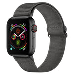Bracelet de montre en nylon polyester pour Apple Watch Series, 7 41 mm / 6&SE&5&4 40 mm / 3&2&1 38 mm, 7 45 mm / 6&SE&5&4 44 mm / 3&2&1 42 mm