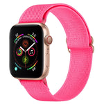 Bracelet de montre en nylon polyester pour Apple Watch Series, 7 41 mm / 6&SE&5&4 40 mm / 3&2&1 38 mm, 7 45 mm / 6&SE&5&4 44 mm / 3&2&1 42 mm