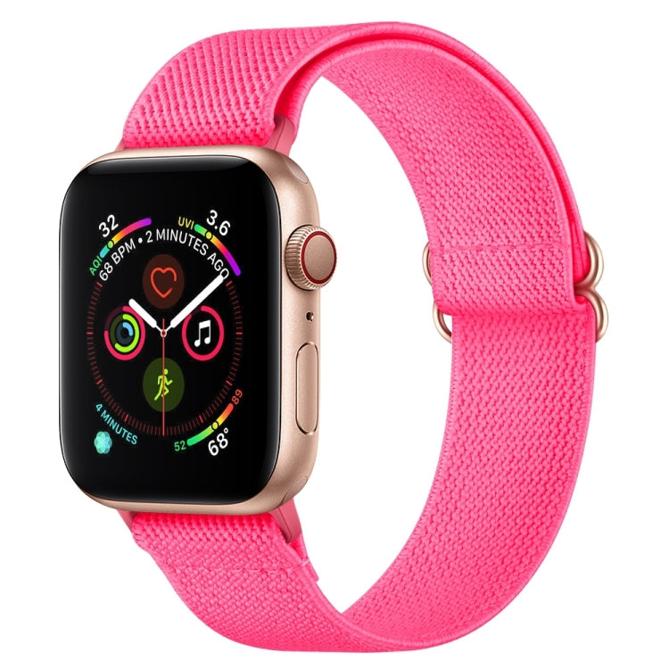 Bracelet de montre en nylon polyester pour Apple Watch Series, 7 41 mm / 6&SE&5&4 40 mm / 3&2&1 38 mm, 7 45 mm / 6&SE&5&4 44 mm / 3&2&1 42 mm