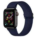 Bracelet de montre en nylon polyester pour Apple Watch Series, 7 41 mm / 6&SE&5&4 40 mm / 3&2&1 38 mm, 7 45 mm / 6&SE&5&4 44 mm / 3&2&1 42 mm