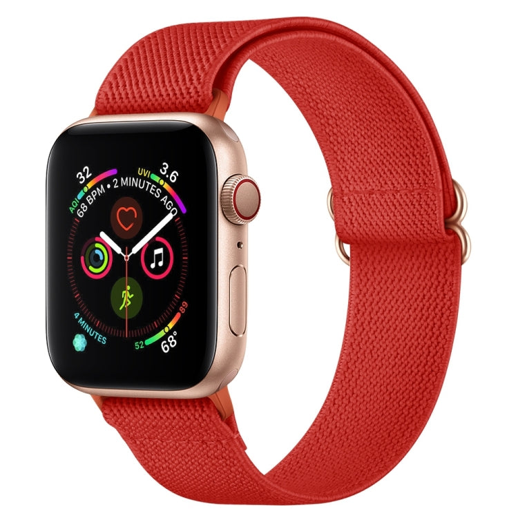 Bracelet de montre en nylon polyester pour Apple Watch Series, 7 41 mm / 6&SE&5&4 40 mm / 3&2&1 38 mm, 7 45 mm / 6&SE&5&4 44 mm / 3&2&1 42 mm