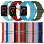 Bracelet de montre en nylon polyester pour Apple Watch Series, 7 41 mm / 6&SE&5&4 40 mm / 3&2&1 38 mm, 7 45 mm / 6&SE&5&4 44 mm / 3&2&1 42 mm