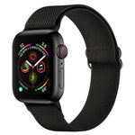 Bracelet de montre en nylon polyester pour Apple Watch Series, 7 41 mm / 6&SE&5&4 40 mm / 3&2&1 38 mm, 7 45 mm / 6&SE&5&4 44 mm / 3&2&1 42 mm