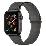 Bracelet de montre en nylon polyester pour Apple Watch Series, 7 41 mm / 6&SE&5&4 40 mm / 3&2&1 38 mm, 7 45 mm / 6&SE&5&4 44 mm / 3&2&1 42 mm