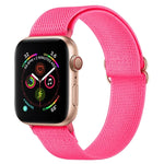 Bracelet de montre en nylon polyester pour Apple Watch Series, 7 41 mm / 6&SE&5&4 40 mm / 3&2&1 38 mm, 7 45 mm / 6&SE&5&4 44 mm / 3&2&1 42 mm